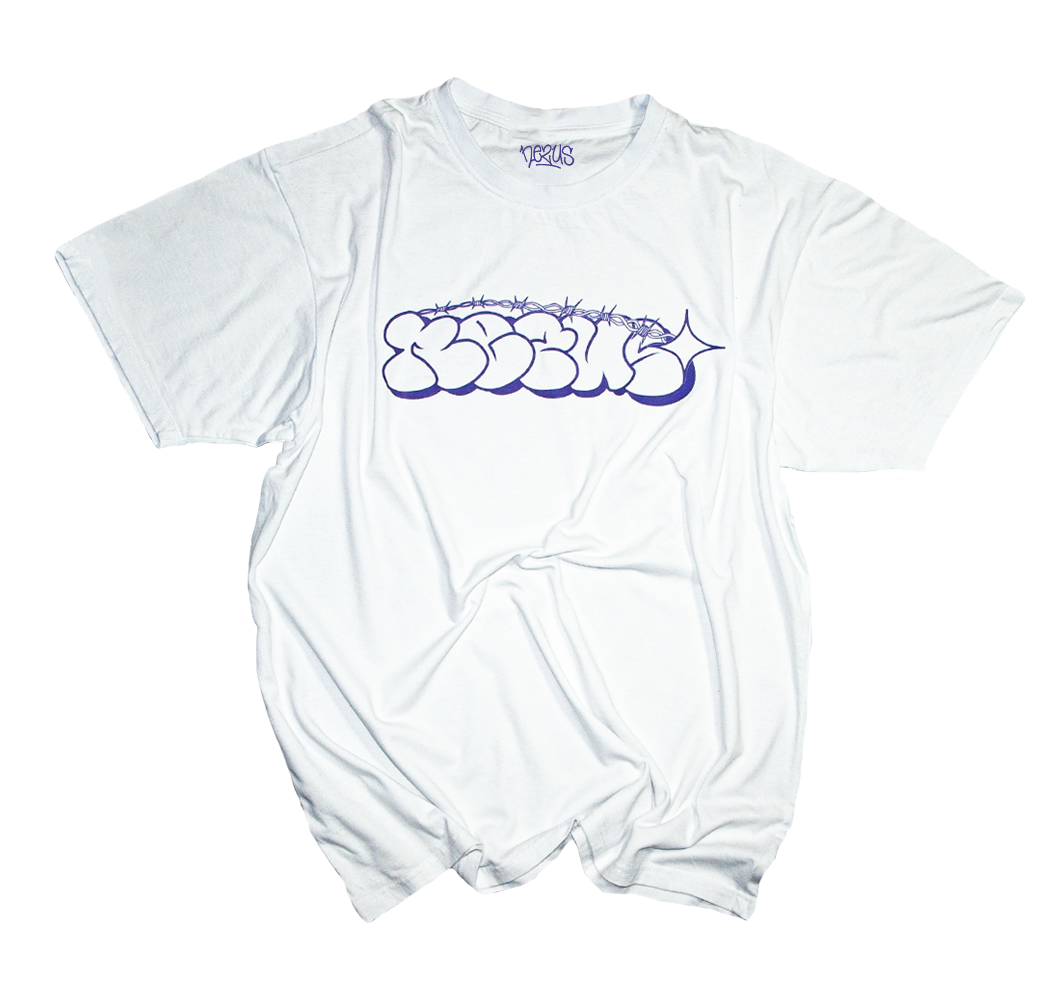 throwup white tee